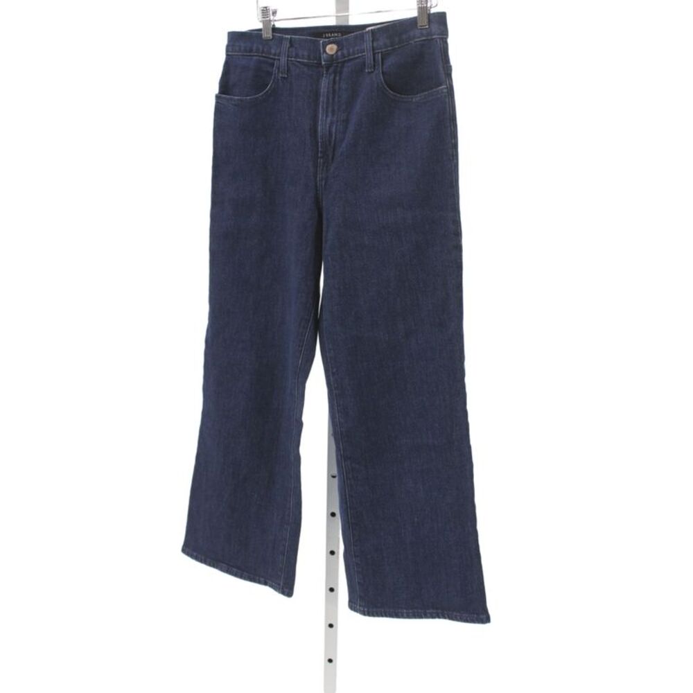 J Brand Womens Wide Leg Dark Blue Denim Jeans Mid Rise Size 30